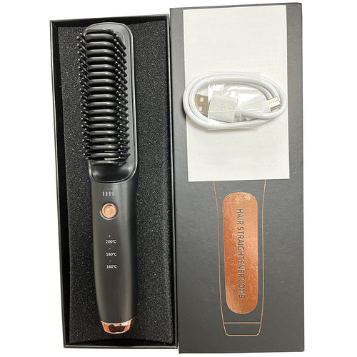 Portable Wireless Hair Straightener Brush
